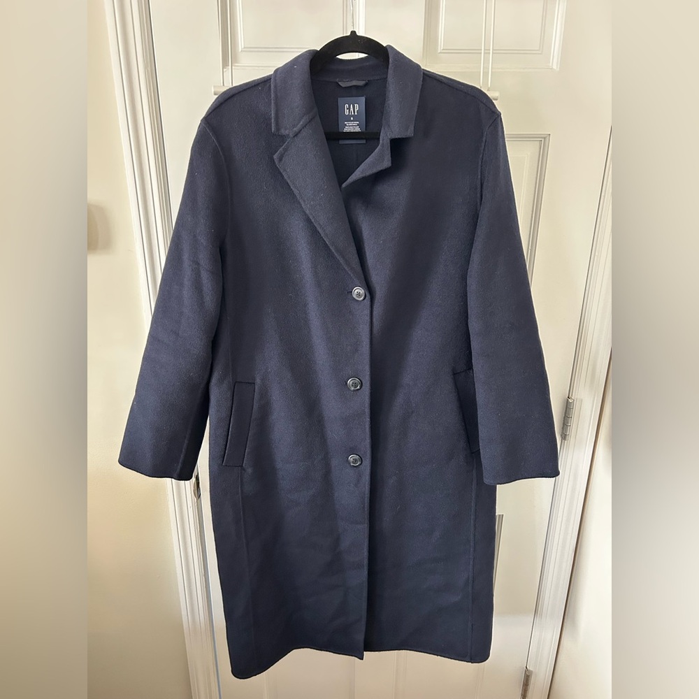 GAP Women's Classic Navy Overcoat